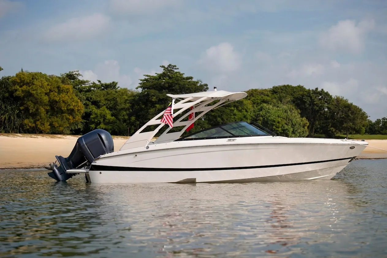 Recreational vessel on calm water