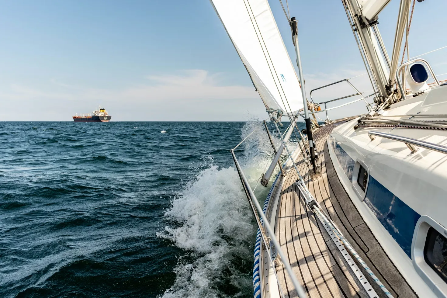 Vessel underway off the Chicago waterfront